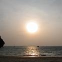 Sun sinking into the Andaman Sea,
Railay Beach, Thailand, 
2004